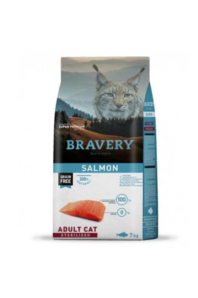 Bravery Bravery Somonlu Kısır Kedi Maması 7kg