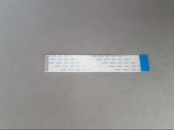 16 Pin 10cm Ters 1mm Adımlı Esnek Flex Kablo Awm 20624 80c 60v Şerit Fleks Film