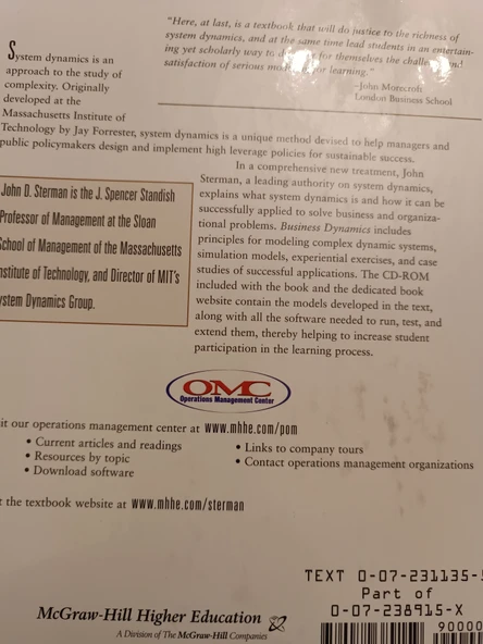 Business Dynamics: Systems Thinking and Modeling for a Complex World - 3