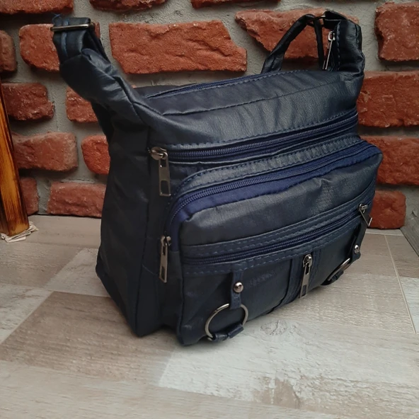 Bayan Çapraz Omuz Çantası Lacivert Gvn-0085 - 3