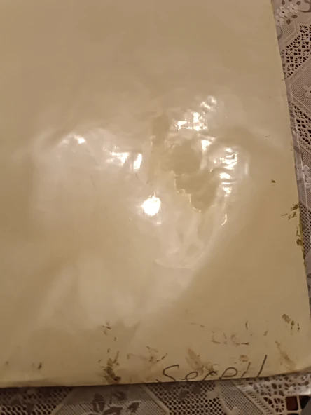 Ebru Sanatı - Mavi karışık Desenli kompozisyon Ebruzen, Ressam: Serpil ( Tunca ) imzası .Ebat : 34x 49 cm. - 3