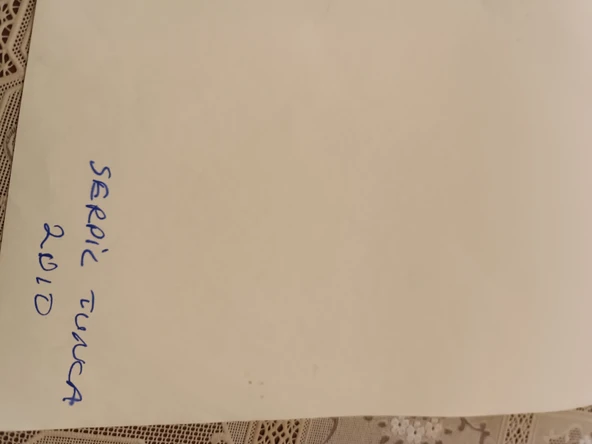 Ebru Sanatı -  Sarı Ebru Zemin üzerine  Al Lale kompozisyon Ebruzen, Ressam: Serpil ( Tunca ) imzası .Ebat : 34x 49 cm. - 3