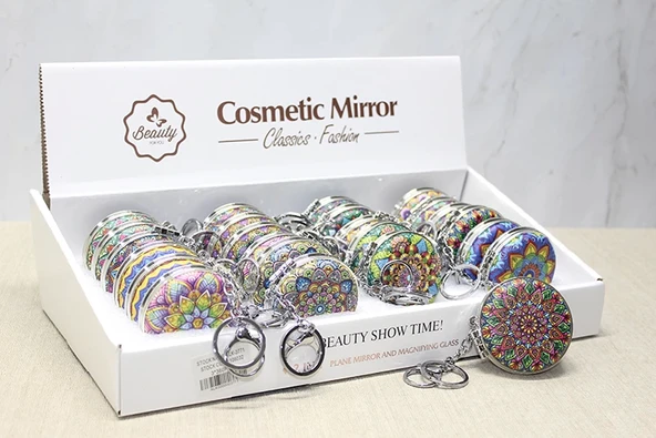 Taşlı El Aynası Anahtarlık Alk3771 ürün görseli 1