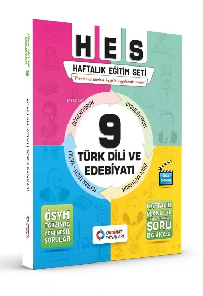 9. Sınıf Türk Dili ve Edebiyatı Hes Serisi Sonuç Yayınları