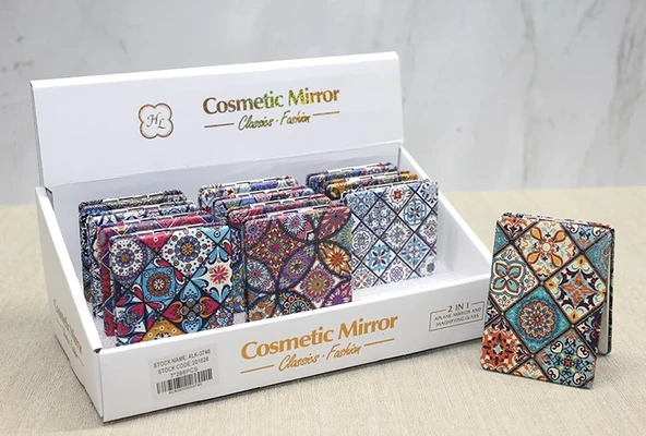 Taşlı El Aynası Dikdörtgen İnce Alk3746 ürün görseli 1