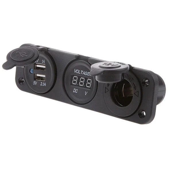 Marin Çakmaklık+Usb Soketi + Voltmetre - 2