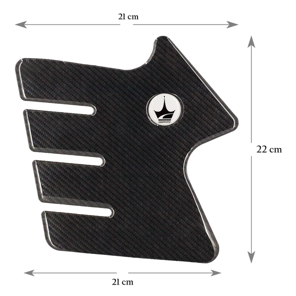 Grippatch BMW GS ile Uyumlu Kaydırmaz 6D Karbon Yan Tank Pad GCS05 - Resim 2