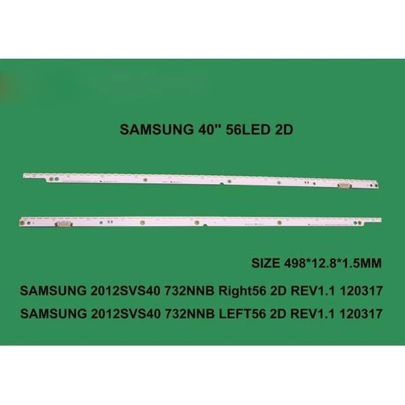 BM-5038 (2X56LED 49,9CM) SAMSUNG 40'' B-593 RTL0610 10PIN 49,9CM 2012SVS40 7032NNB 56 2D REV1.1 120317 NO8 - Resim 3