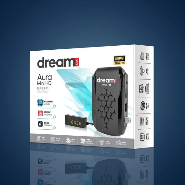DREAMSTAR AURA MİNİ HD UYDU ALICISI ürün görseli 1