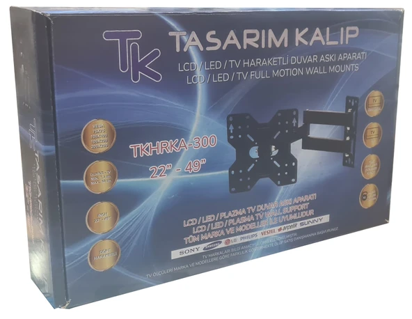 TK TKHRKA-300 22"-49" HAREKETLİ ASKI APARATI