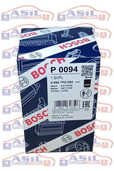 Bosch Peugeot 1.4 Hdi - 1.6 Hdi Yağ Filtresi - 1109ay / 1109.ay / 0986tf0094 - 3