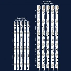 BM-2 (5X6LED 55,2CM-5X3LED 30,3CM) SAMSUNG 40'' B-405 RTL0405 2014SVS40 3228 REV1.1 D4GE-400DCA R2 - Resim 7