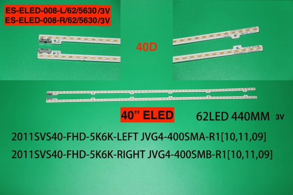 BM-5040 (2X62LED 44CM) SAMSUNG 40'' B-595 RTL0595 LTJ400HM03-J & LD400BGC-C2 & LTJ400HM05-J NO11 ürün görseli 1