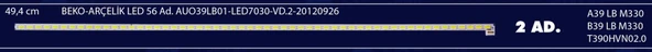 BM-5031 (1X56LED) ARÇELİK 39" B-581 49,4CM ES-ELED-011/56 & T390HVN02.0 &A39LBM33 & B39LBM330 AUO39LB01-LED7030-VD.2-20120926 NO7 - Resim 3