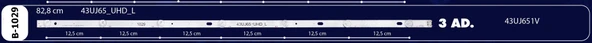 BM-52 (3X7LED) LG 43" B-1029 RTL1088 43UJ651V_UHD_  SSC_430DM_7LED TK46 - Resim 3