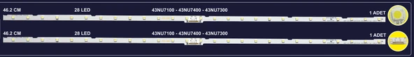 BM-5047 (2X28LED) SAMSUNG 43" B-632 RTL0043 46,2CM 43NU7100 & 43NU7400 & 43NU7300 & 43NU7020 & 43NU7090 NO29