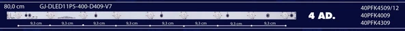 BM-22 (4x9LED) PHİLİPS 40" B-234 RTL0347 GJ-DLED II PS-400-409-V7 TK28