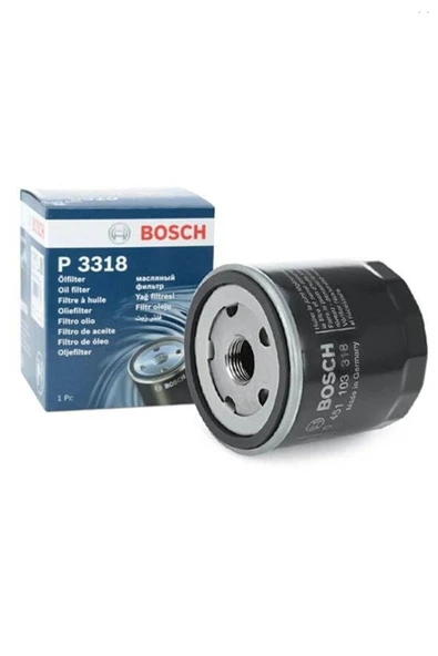 Bosch Yağ Filtresi 1 Adet - Skoda Octavıa 1.6 1996-2004 55 Kw