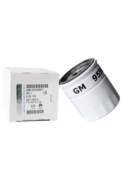 GM Opel Astra G 1.2i Uyumlu Benzinli Tüm Motor Tipleri Yağ Filitresi (95509857) Orjinal