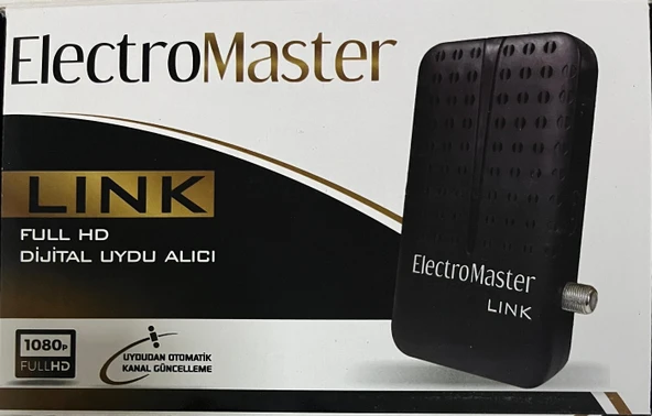 ELECTROMASTER LİNK MİNİ KUTU FULL HD UYDU ALICISI NORMAL GÖZ ürün görseli 1