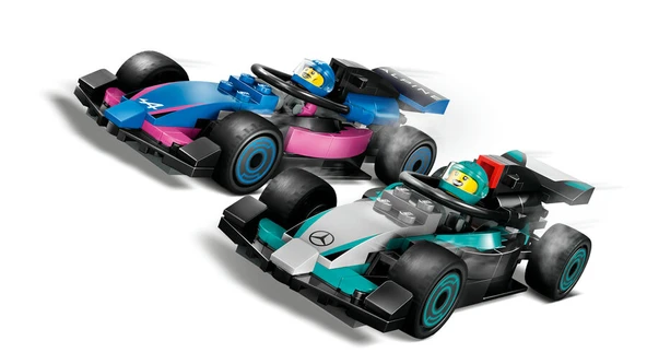 LEGO City F1 Garajı ve Mercedes-AMG ve Alpine Arabaları 60444 - 5