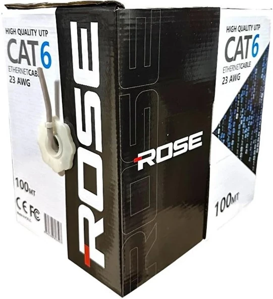 CAT6 KABLO 23AWG 100 METRE KUTULU ROSE C-6/100M