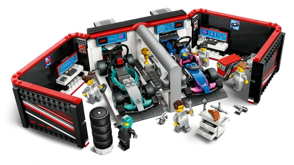 LEGO City F1 Garajı ve Mercedes-AMG ve Alpine Arabaları 60444 - 4