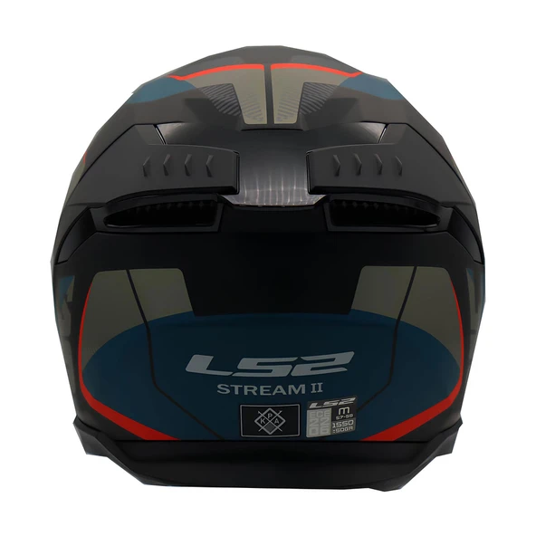 LS2 STREAM 2 ROAD MAT SİYAH-GRİ-MAVİ-KIRMIZI KASK - 4