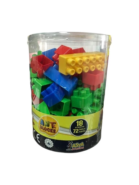 Asya Oyuncak Ant Blocks 72 Parça Yapı Blokları