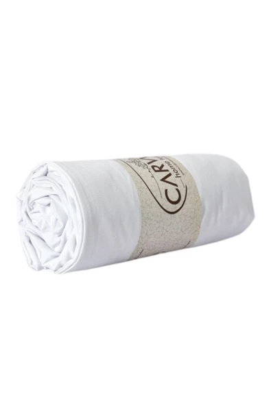 Çift Kişilik Ranforce Pamuk Lastikli Çarşaf Seti 160x200 Beyaz - 2