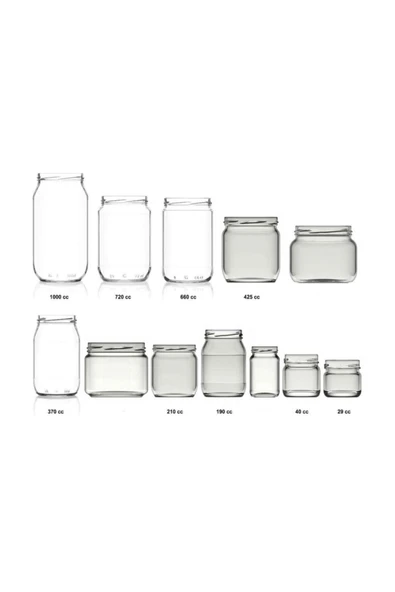 Paşabahçe Cam Kavanoz Altın Kapaklı 660 Cc 10 Adet Erzak Kap - 2