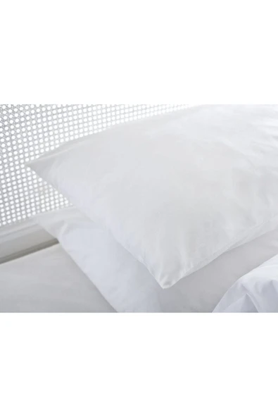Renforce Beyaz Fermuarlı Yastık Kılıfı 2'li 50x70
