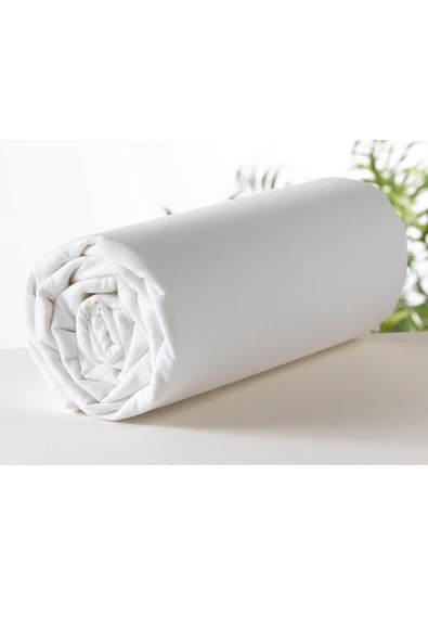 Beyaz 90x190 Tek Kişilik Lastikli Çarşaf Takımı - 3