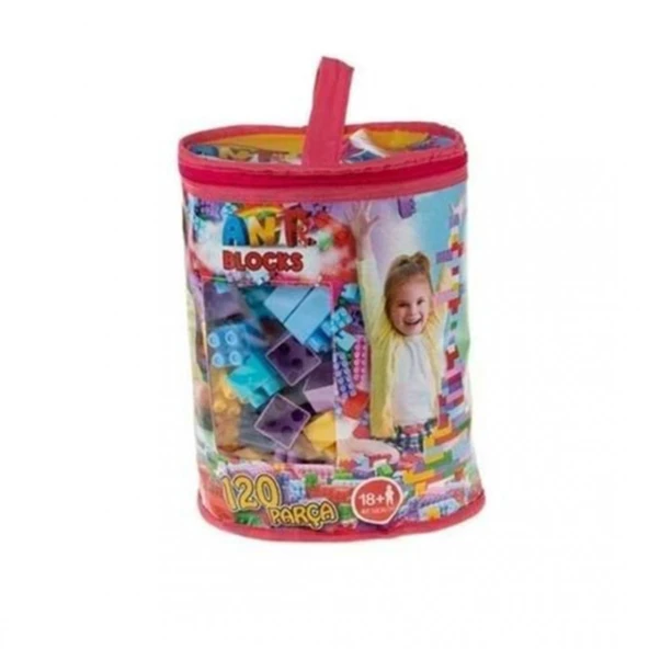 Asya Ant122 Çantalı Lego Pastel 120 Parça