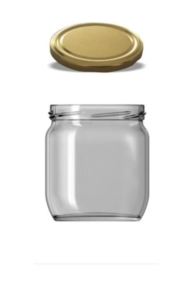 Paşabahçe 10'lu Reçel Bal Cam Kavanoz Gold Kapaklı 425 Cc - 2