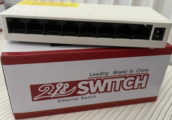 ROSE 8 PORT ETERNET SWITCH 10/100 MBPS SR-810 - Resim 1