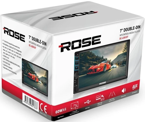 ROSE DC-6300 7" DOUBLE TEYP ürün görseli 1