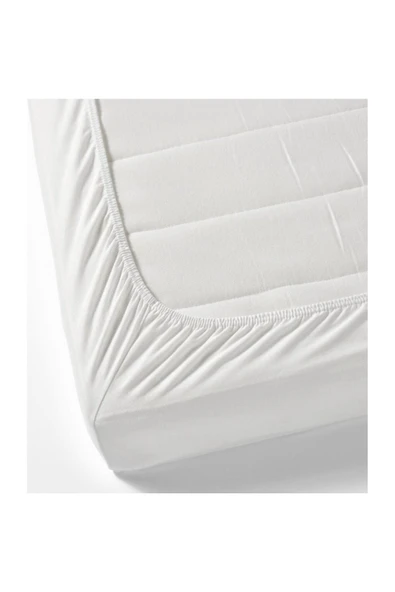 %100 Pamuk Lastikli Havlu Çarşaf Tek Kişilik 100x200 CM+25er cm köşe ve yan yükseklik) - 2