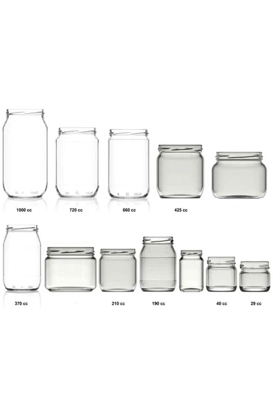 Paşabahçe Cam Kavanoz Altın Kapaklı 660 Cc 10 Adet Erzak Kap - 2
