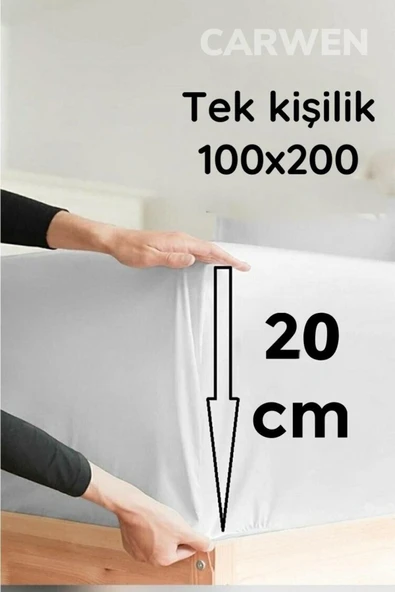 Ranfors Pamuk Kumaş Lastikli Yastık Kılıflı Çarşaf Seti Tek Kişilik 100x200 - 4