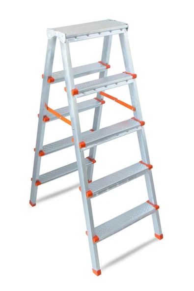 Banio Asvera - 5 5 Basamaklı Çift Çıkışlı Profil Merdiven (EV, BAHÇE, IŞYERİ IÇİN UYGUN) - 2