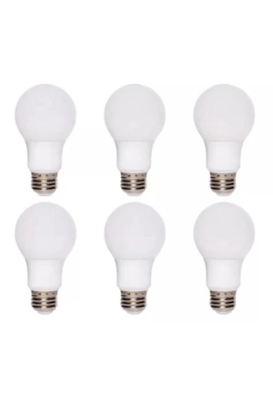 grafen  Led Ampul Beyaz Renk 9 Watt Tasarruflu 6 Lı Paket