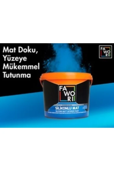 Fawori  Silikonlu Mat Silinebilir Iç Cephe Boyası Seti 2.5lt