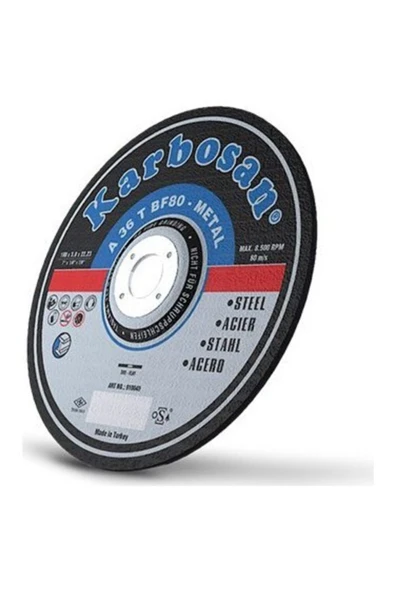 KARBOSAN 115x3.0x22.23 Nk Metal Standart Kesme Diski