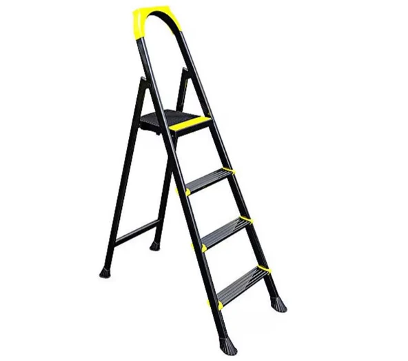 3+1 Basamaklı SİYAH Metal Merdiven