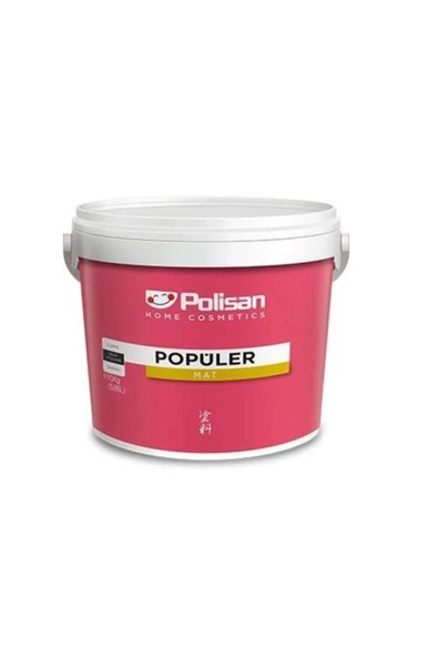 Polisan  Popüler Plastik Mat Iç Cephe Boyası 3 Kg - Yalın Beyaz (16:30A KADAR AYNI GÜN KARGODA)