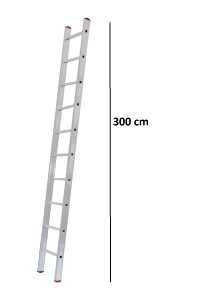 Madeni Eşya 3 Metre Tek Parça Endüstriyel Alüminyum Merdiven - 2