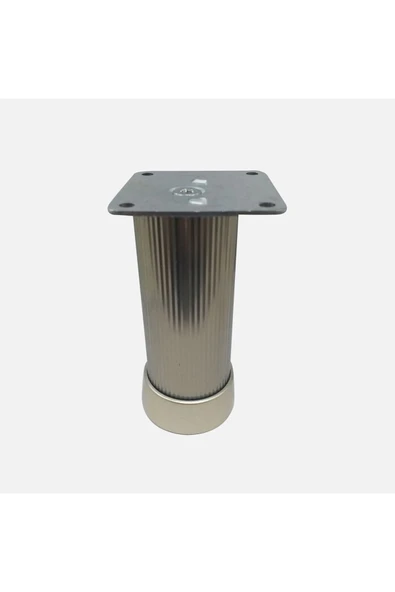 Stabilit  Alüminyum Çizgili Yuvarlak Ayak 40x40-10cm Inox