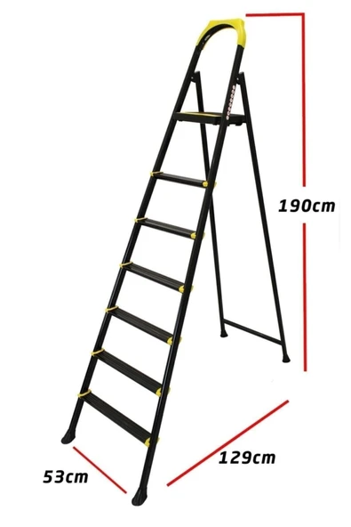 Ertekpa Leo 6+1 Basamaklı Metal Merdiven - 2