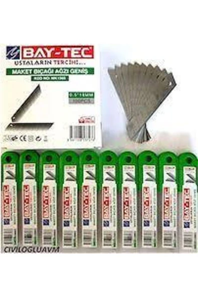 Baytec Maket Bıçağı Ağzı Geniş 0.5 Mm Mk1560 10 Adet